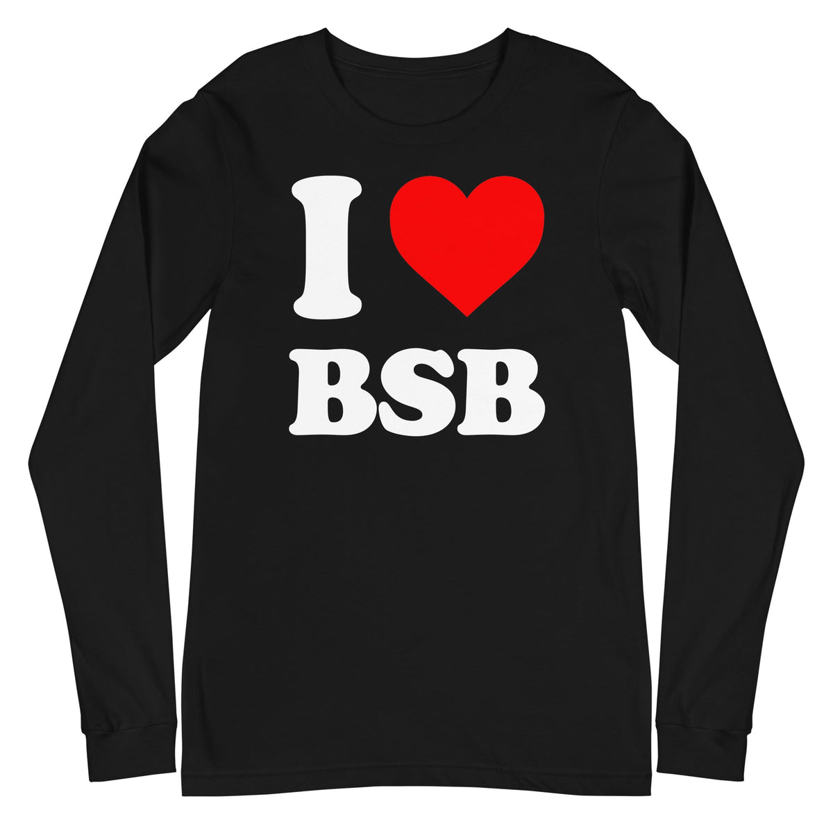 MerchMoment Backstreet Boys - Love BSB Long Sleeve T-Shirt Black