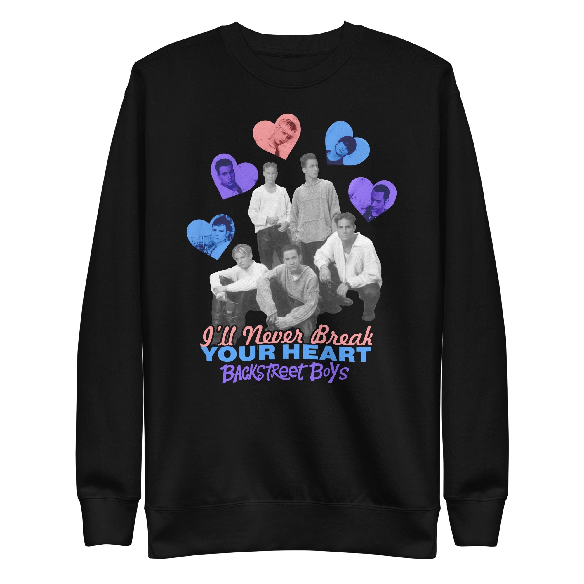 MerchMoment Backstreet Boys - Never Break Your Heart Sweatshirt Black