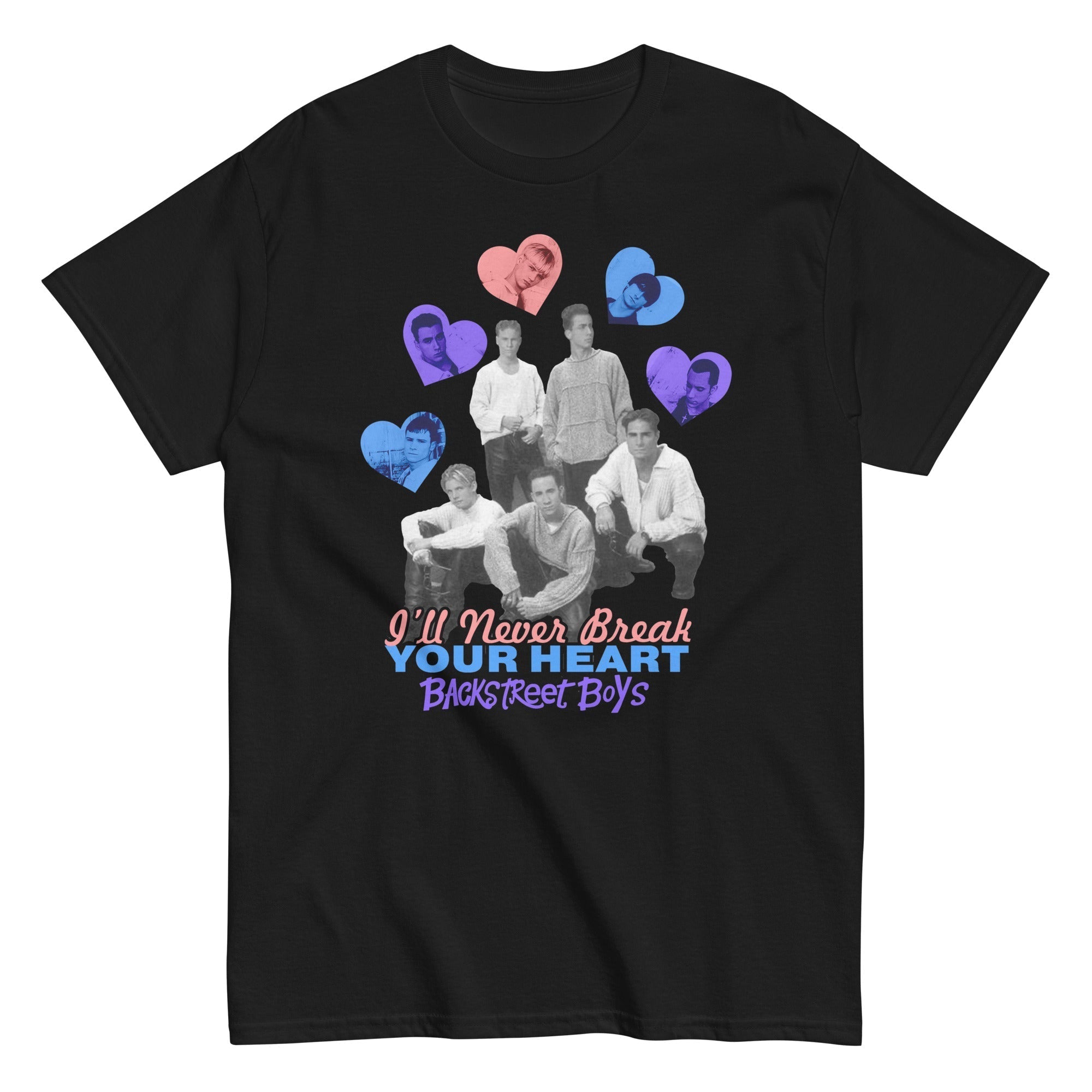 MerchMoment Backstreet Boys - Never Break Your Heart T-Shirt Black