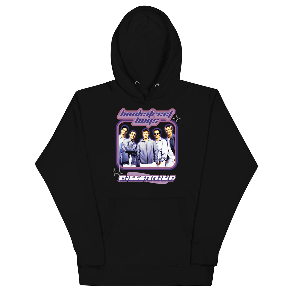 MerchMoment Backstreet Boys - Purple Y2K Hoodie Black