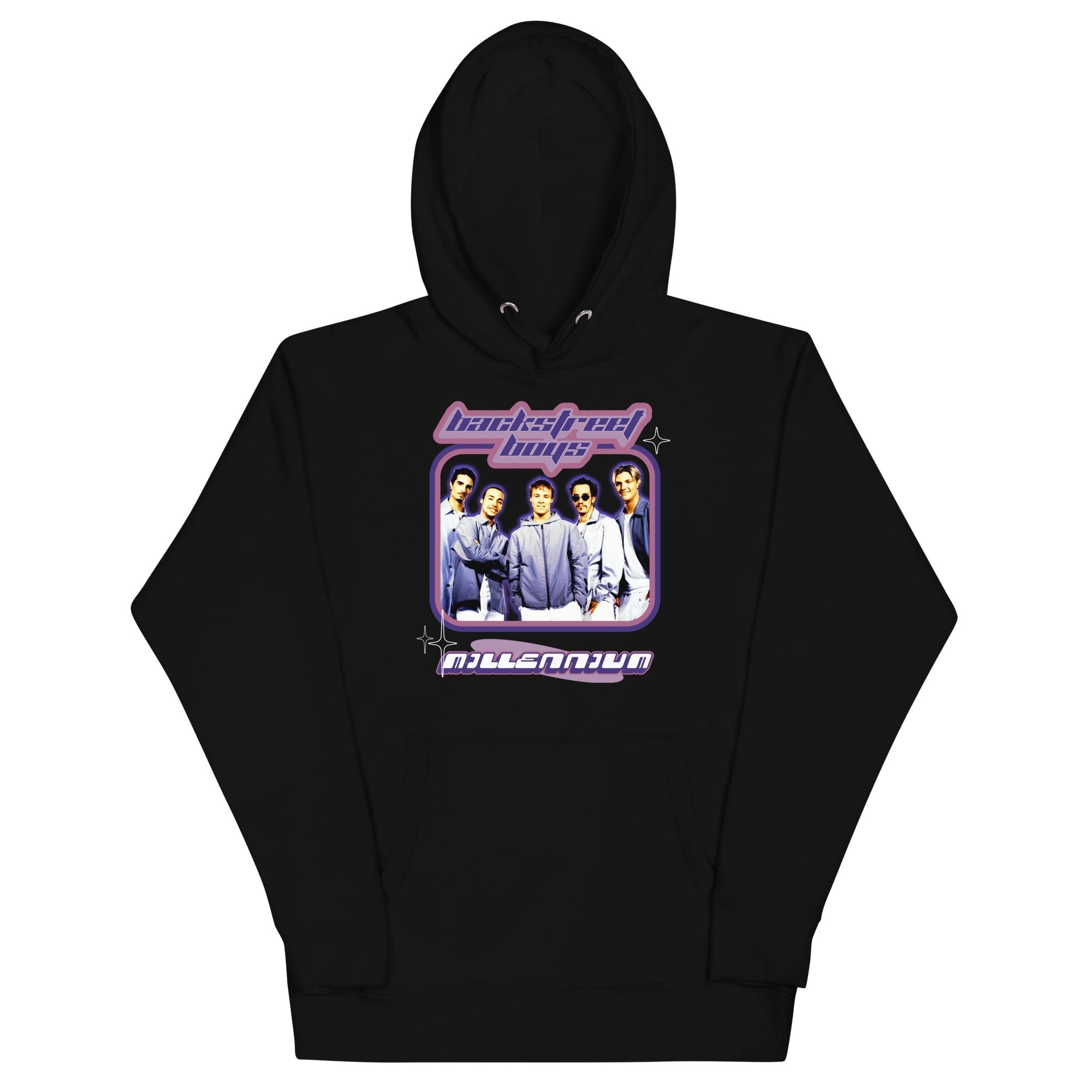 MerchMoment Backstreet Boys - Purple Y2K Hoodie Black