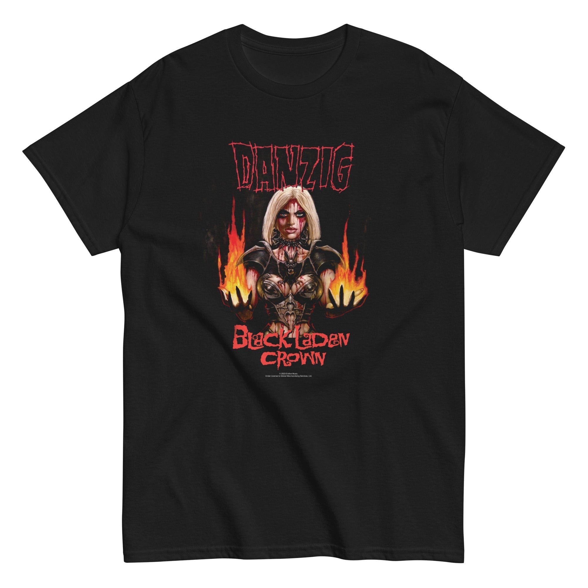 MerchMoment Danzig - Black Laden Crown T-Shirt Black