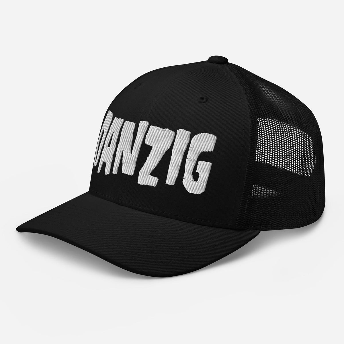 MerchMoment Danzig Classic Logo Embroidered Trucker Hat