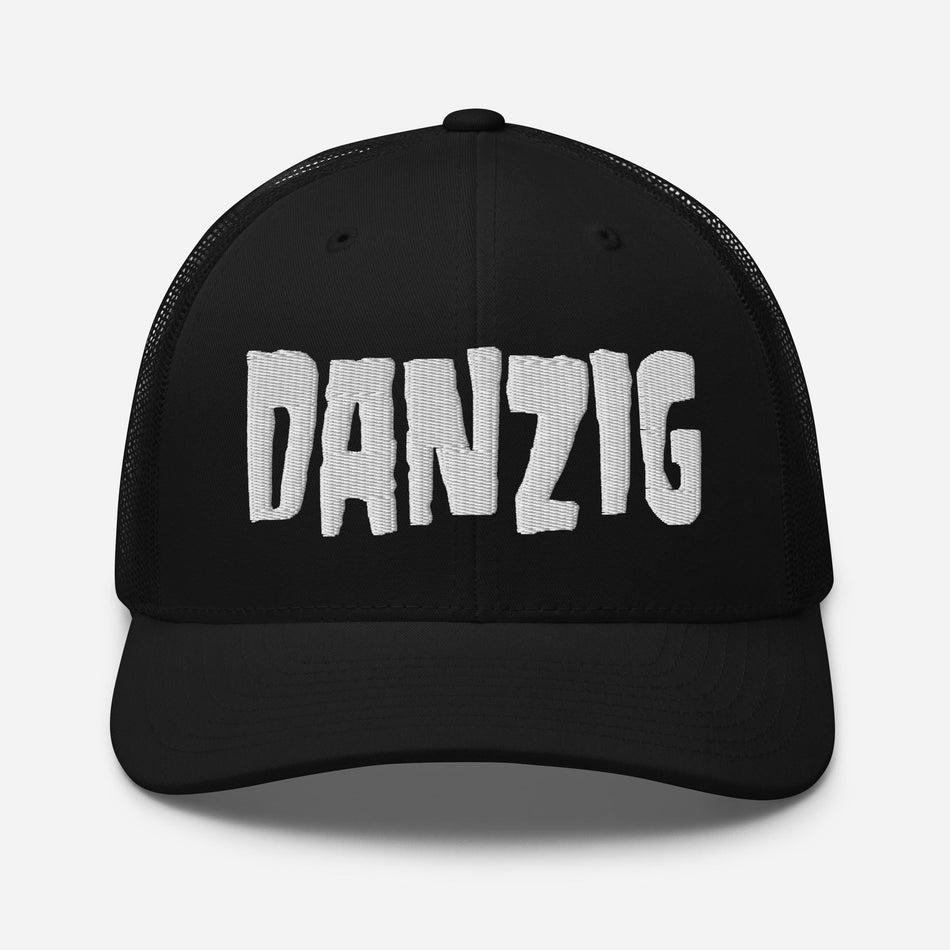 MerchMoment Danzig Classic Logo Embroidered Trucker Hat