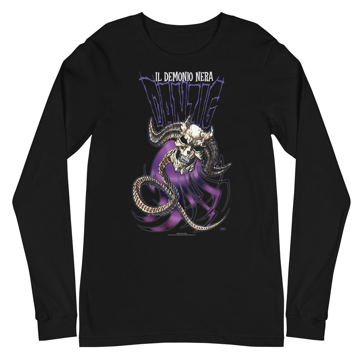MerchMoment Danzig - Il Demonio Nera Long Sleeve T-Shirt Black