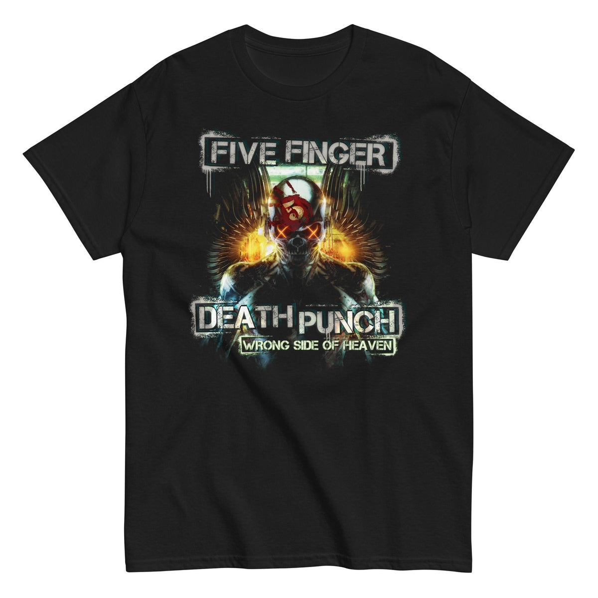 MerchMoment Five Finger Death Punch - Bot Heaven T-Shirt Black