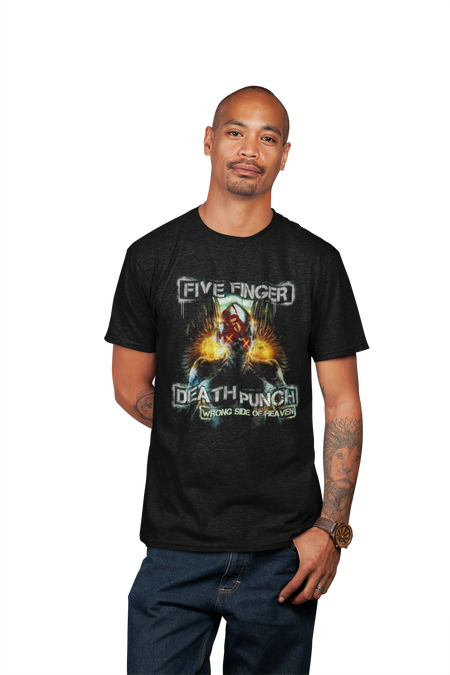 MerchMoment Five Finger Death Punch - Bot Heaven T-Shirt Black