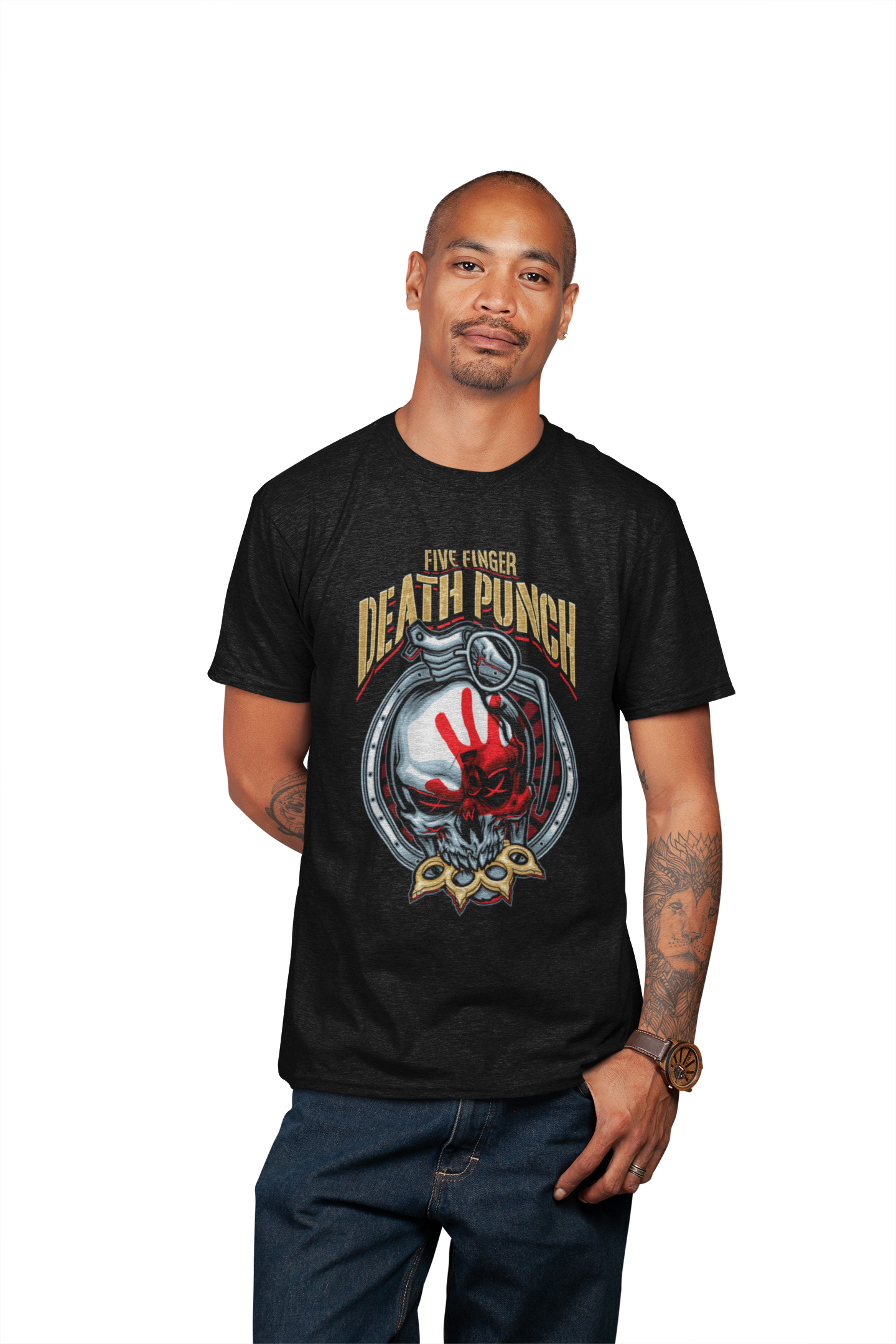 MerchMoment Five Finger Death Punch - Brass Knuckle T-Shirt Black