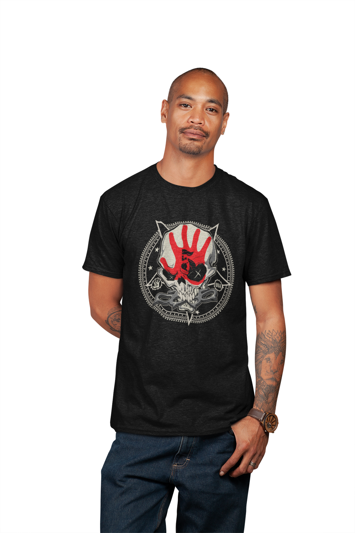 MerchMoment Five Finger Death Punch - Circle Logo T-Shirt Black