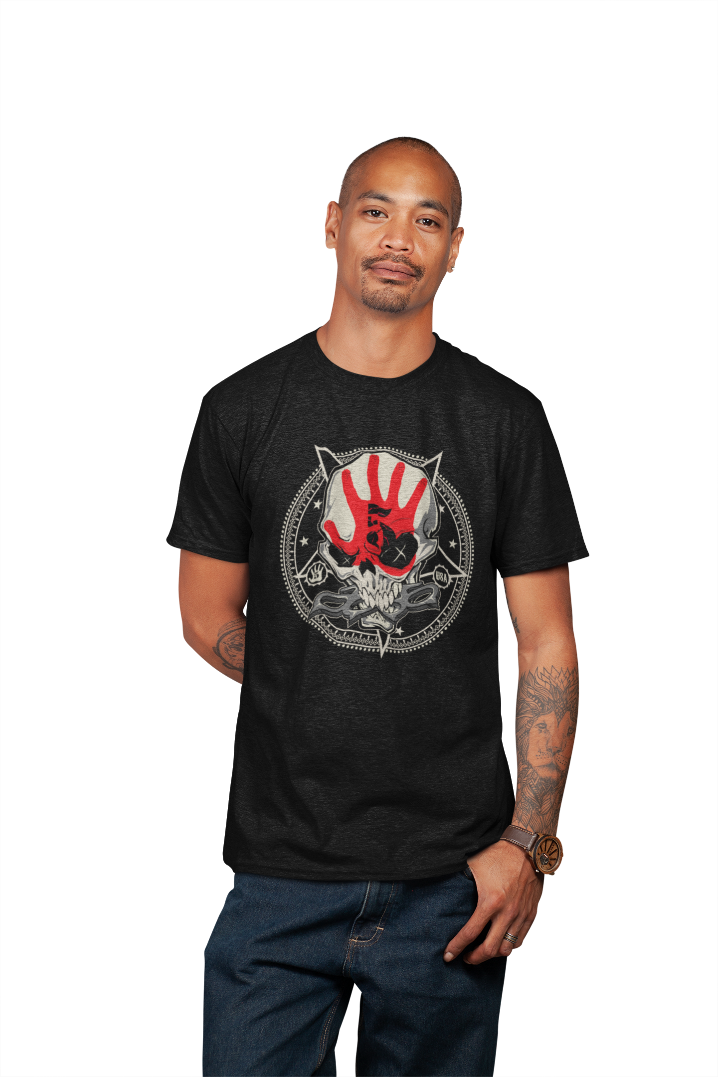 MerchMoment Five Finger Death Punch - Circle Logo T-Shirt Black