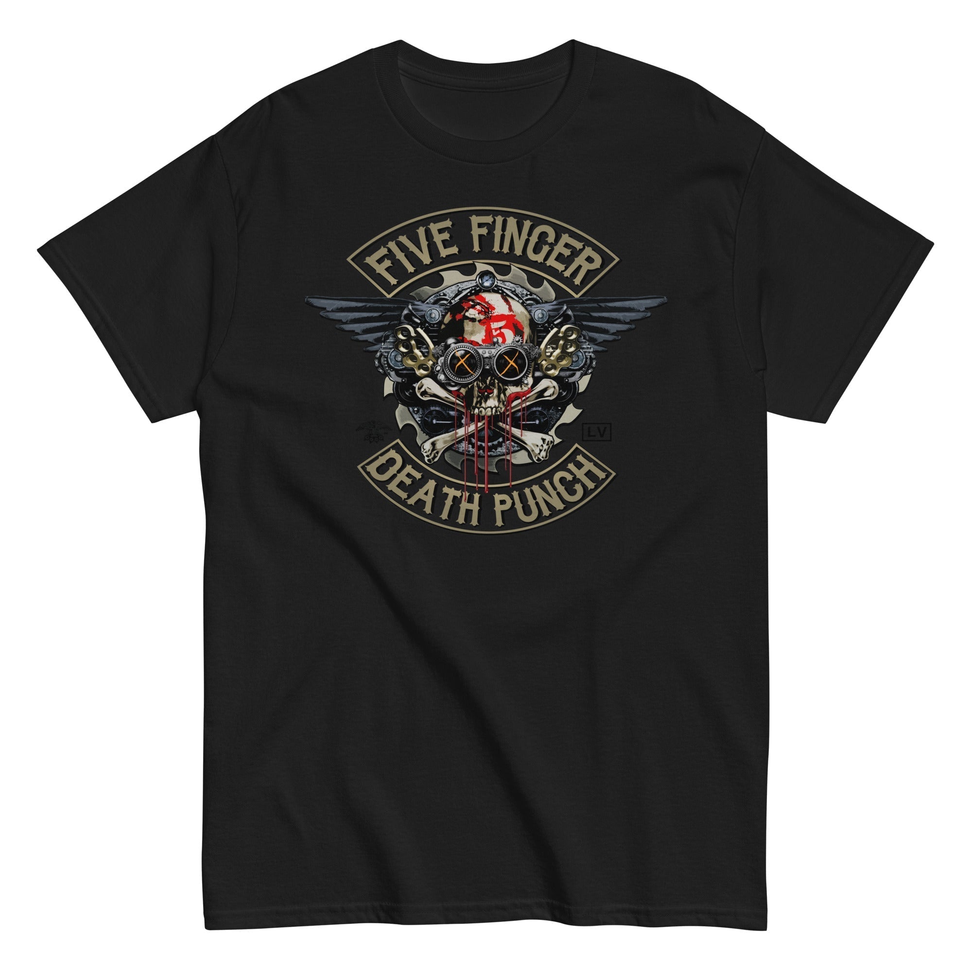 MerchMoment Five Finger Death Punch - Crossbones T-Shirt Black