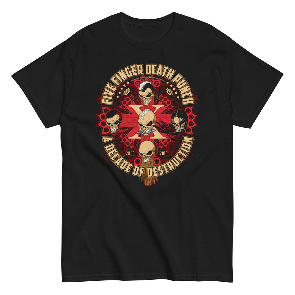 MerchMoment Five Finger Death Punch - Decade of Destruction T-Shirt Black