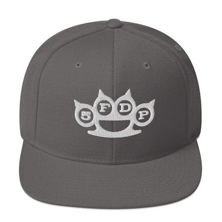 MerchMoment Five Finger Death Punch Grey Knuckles Embroidered Snapback Hat