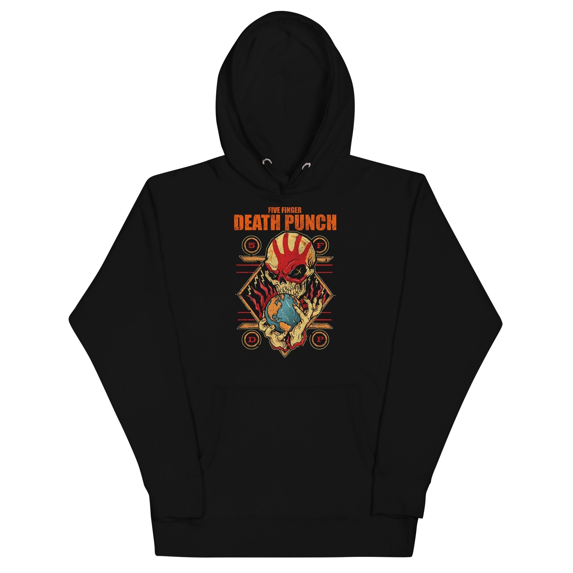 MerchMoment Five Finger Death Punch - Hand Skull Logo Hoodie Black
