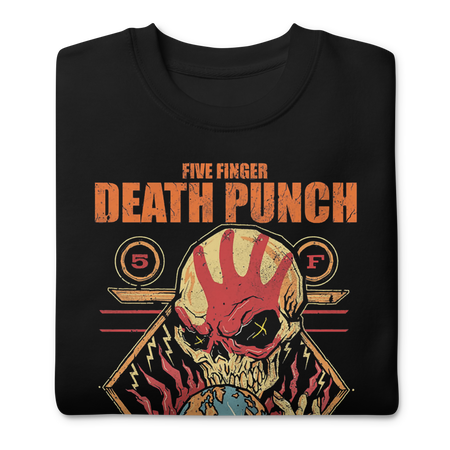 MerchMoment Five Finger Death Punch - Hand Skull Logo Sweatshirt Black