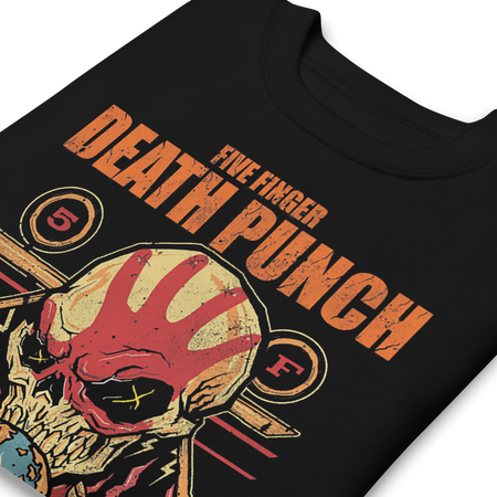 MerchMoment Five Finger Death Punch - Hand Skull Logo Sweatshirt Black