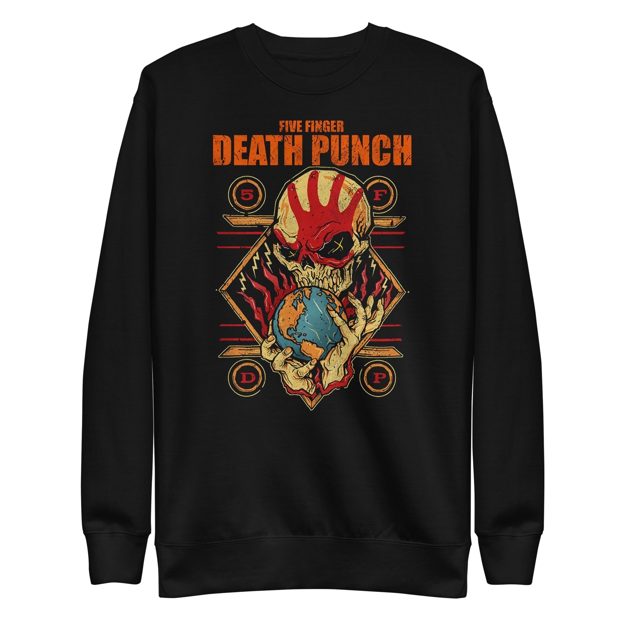 MerchMoment Five Finger Death Punch - Hand Skull Logo Sweatshirt Black