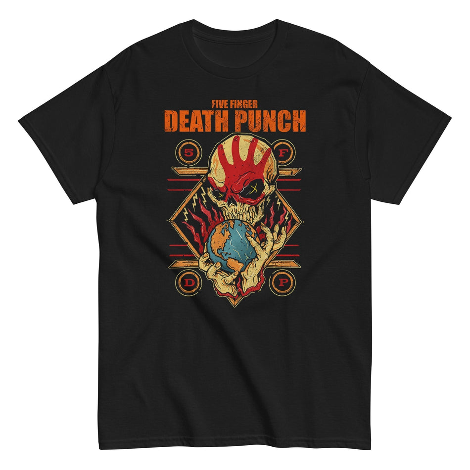 MerchMoment Five Finger Death Punch - Hand Skull Logo T-Shirt Black