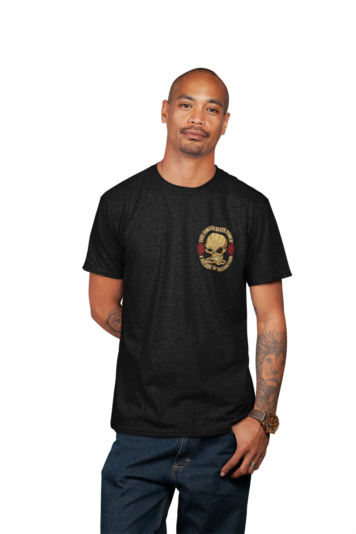 MerchMoment Five Finger Death Punch - Small Logo T-Shirt Black