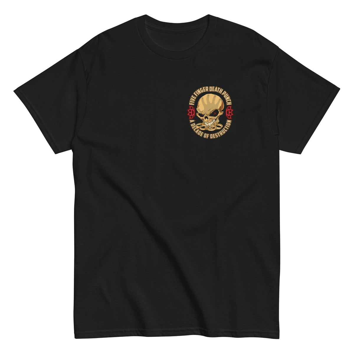MerchMoment Five Finger Death Punch - Small Logo T-Shirt Black