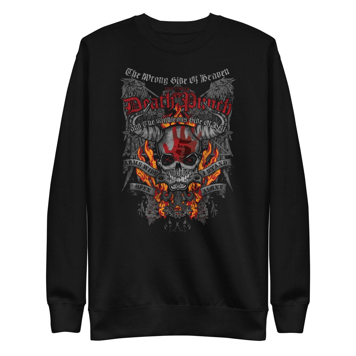 MerchMoment Five Finger Death Punch - Wrong or Righteous Sweatshirt Black