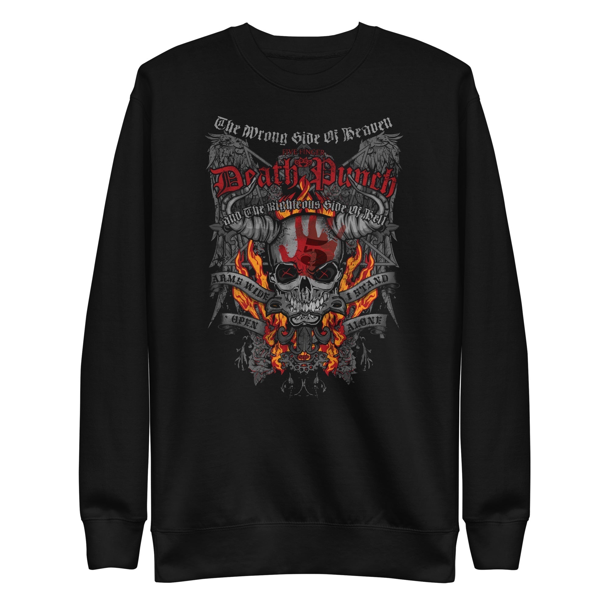 MerchMoment Five Finger Death Punch - Wrong or Righteous Sweatshirt Black