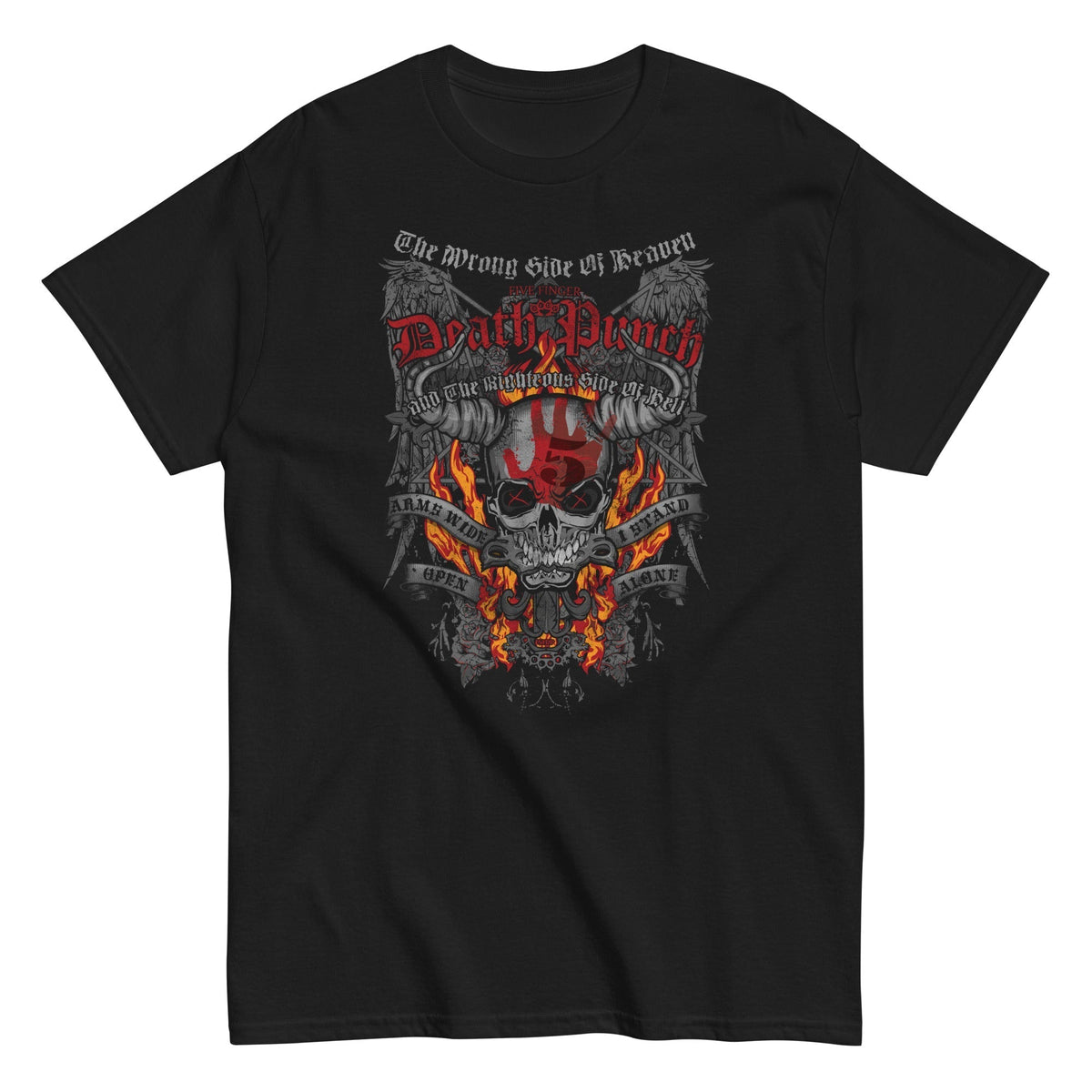 MerchMoment Five Finger Death Punch - Wrong or Righteous T-Shirt Black