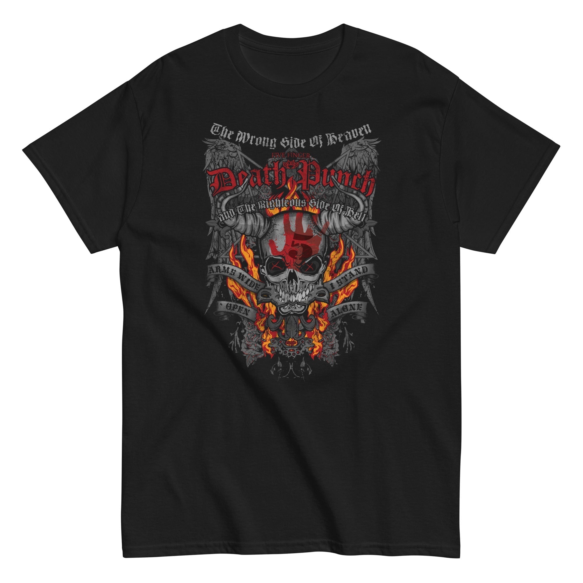 MerchMoment Five Finger Death Punch - Wrong or Righteous T-Shirt Black