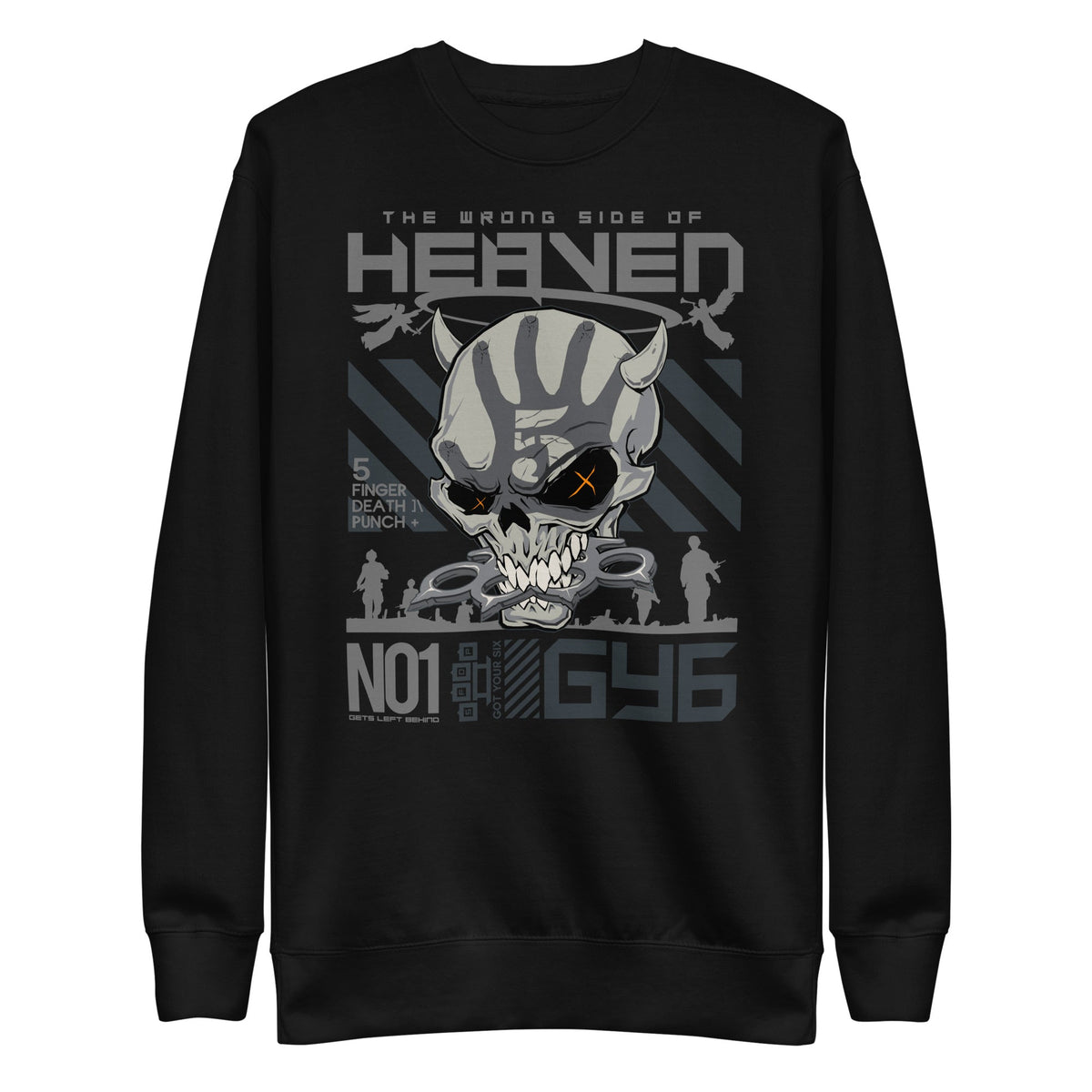 MerchMoment Five Finger Death Punch - Wrong Side of Heaven Sweatshirt Black