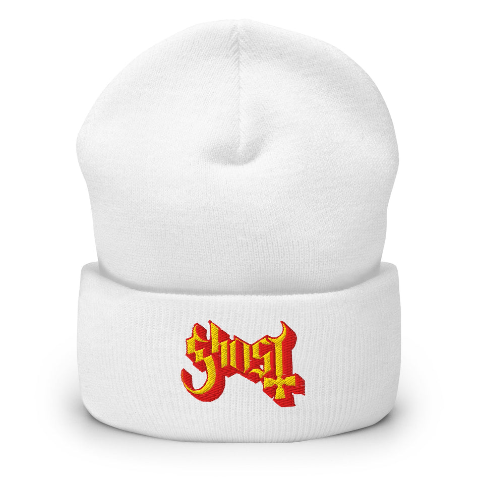 MerchMoment Ghost Embroidered Beanie