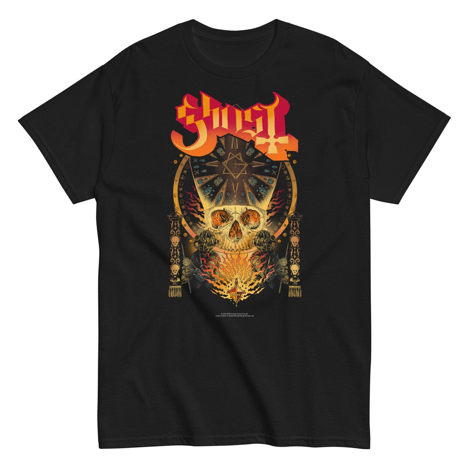 MerchMoment Ghost - Flaming Logo T-Shirt Black