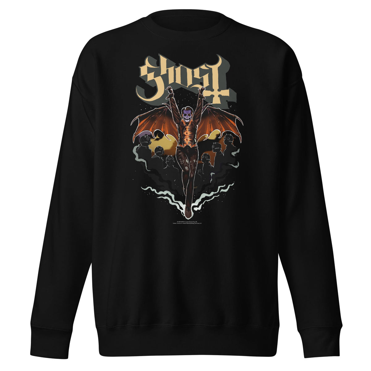 MerchMoment Ghost - Fly Over Sweatshirt Black