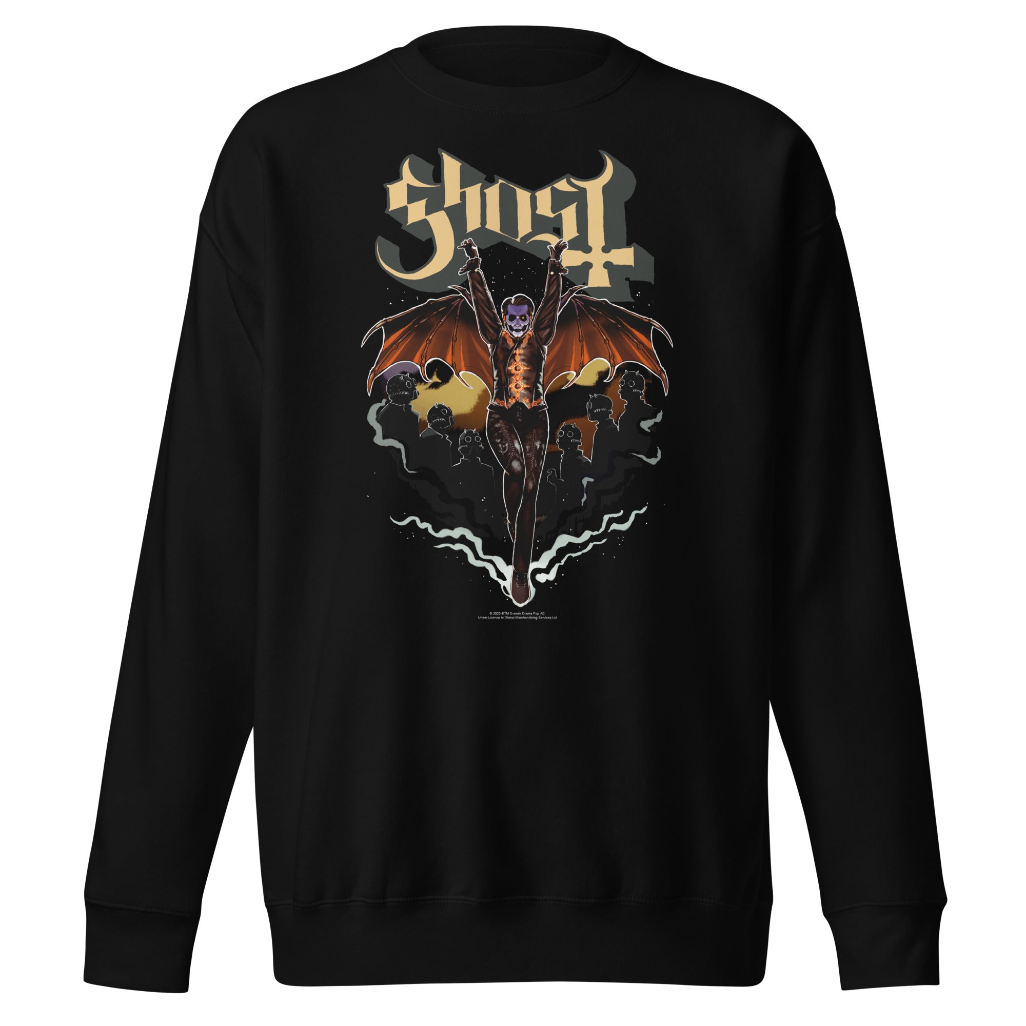 MerchMoment Ghost - Fly Over Sweatshirt Black