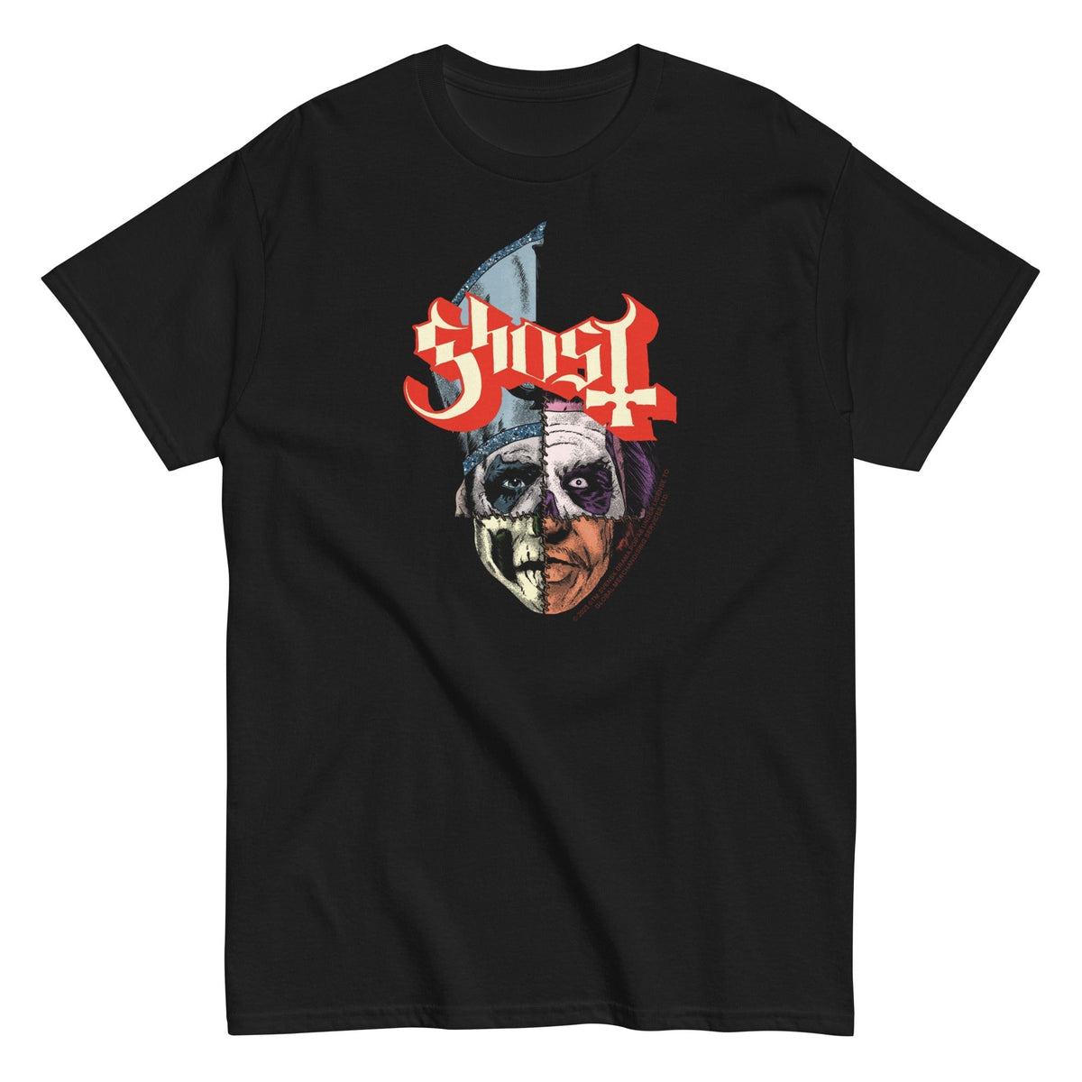 MerchMoment Ghost - Four Corners T-Shirt Black