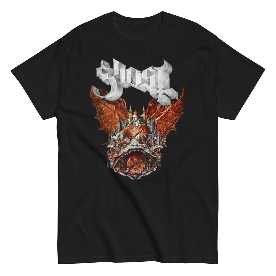MerchMoment Ghost - Gilded Logo T-Shirt Black
