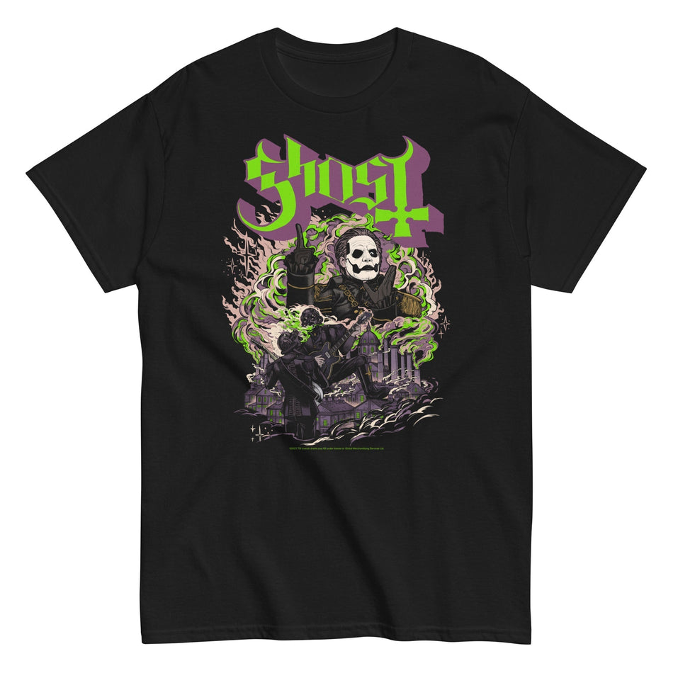 MerchMoment Ghost - Graveyard T-Shirt Black