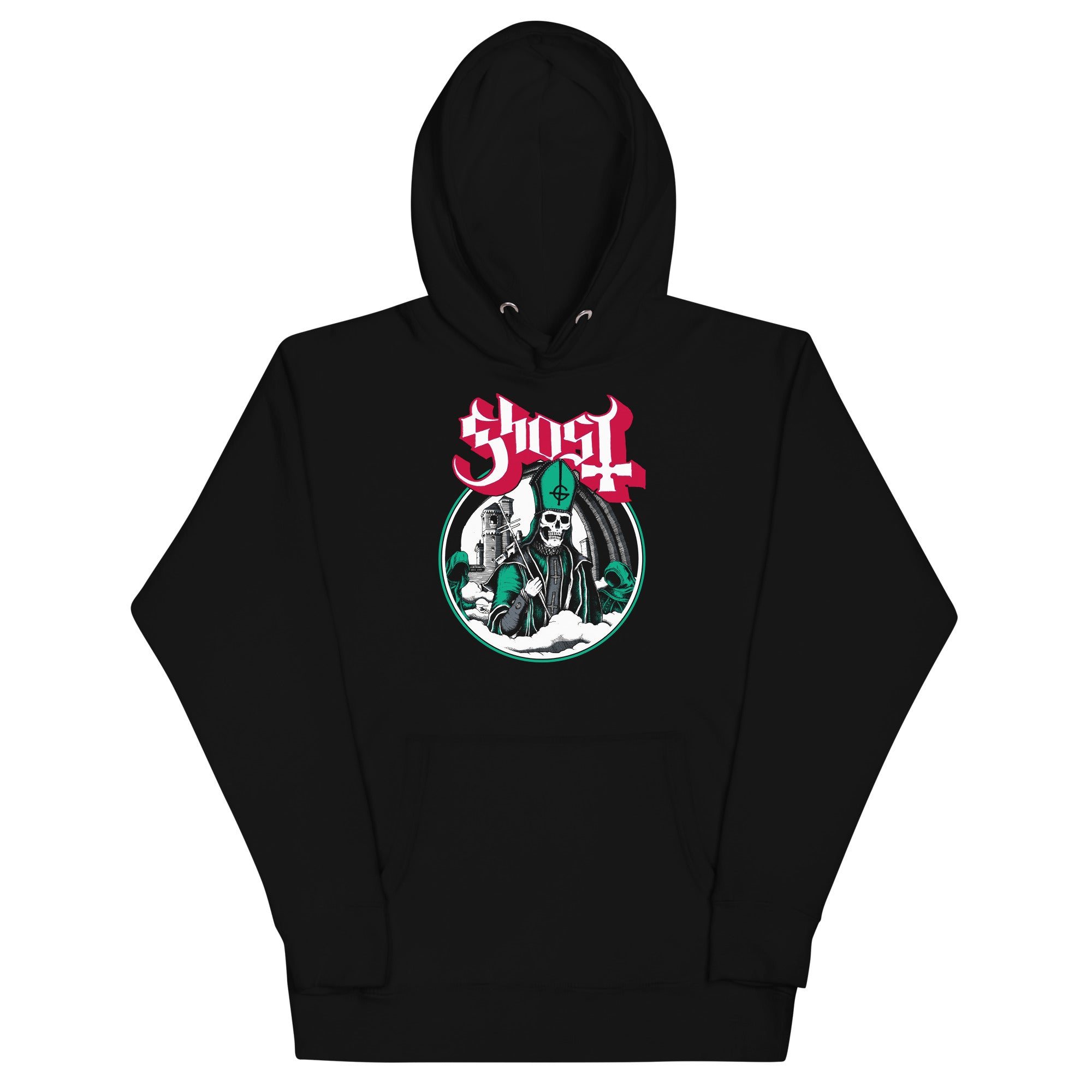 MerchMoment Ghost - Green With Envy Hoodie Black