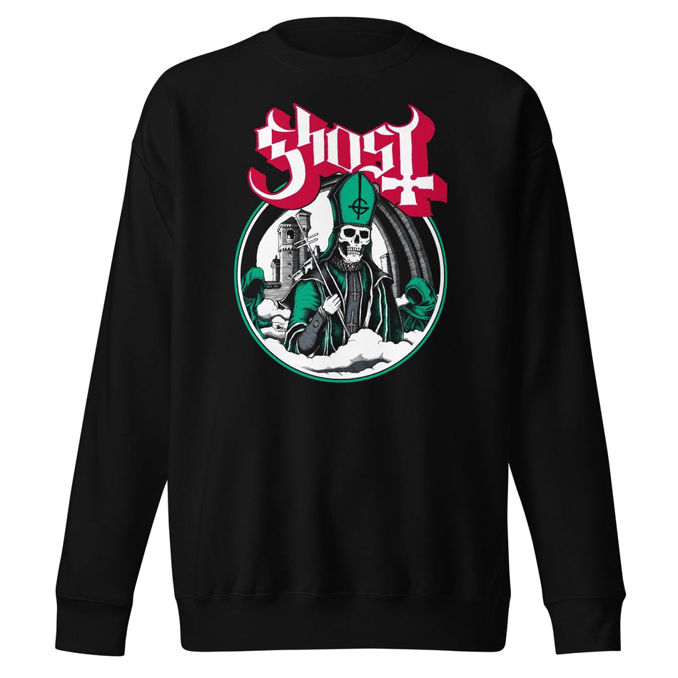 MerchMoment Ghost - Green With Envy Sweatshirt Black
