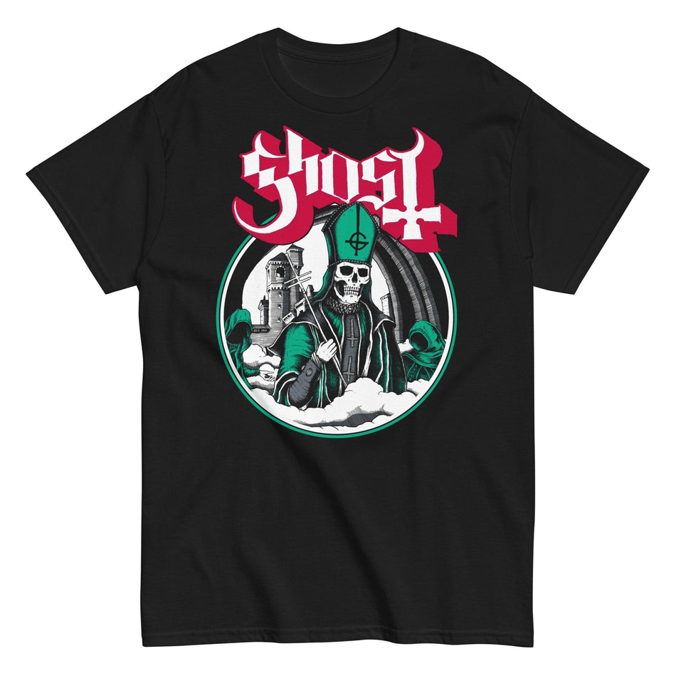 MerchMoment Ghost - Green With Envy T-Shirt Black