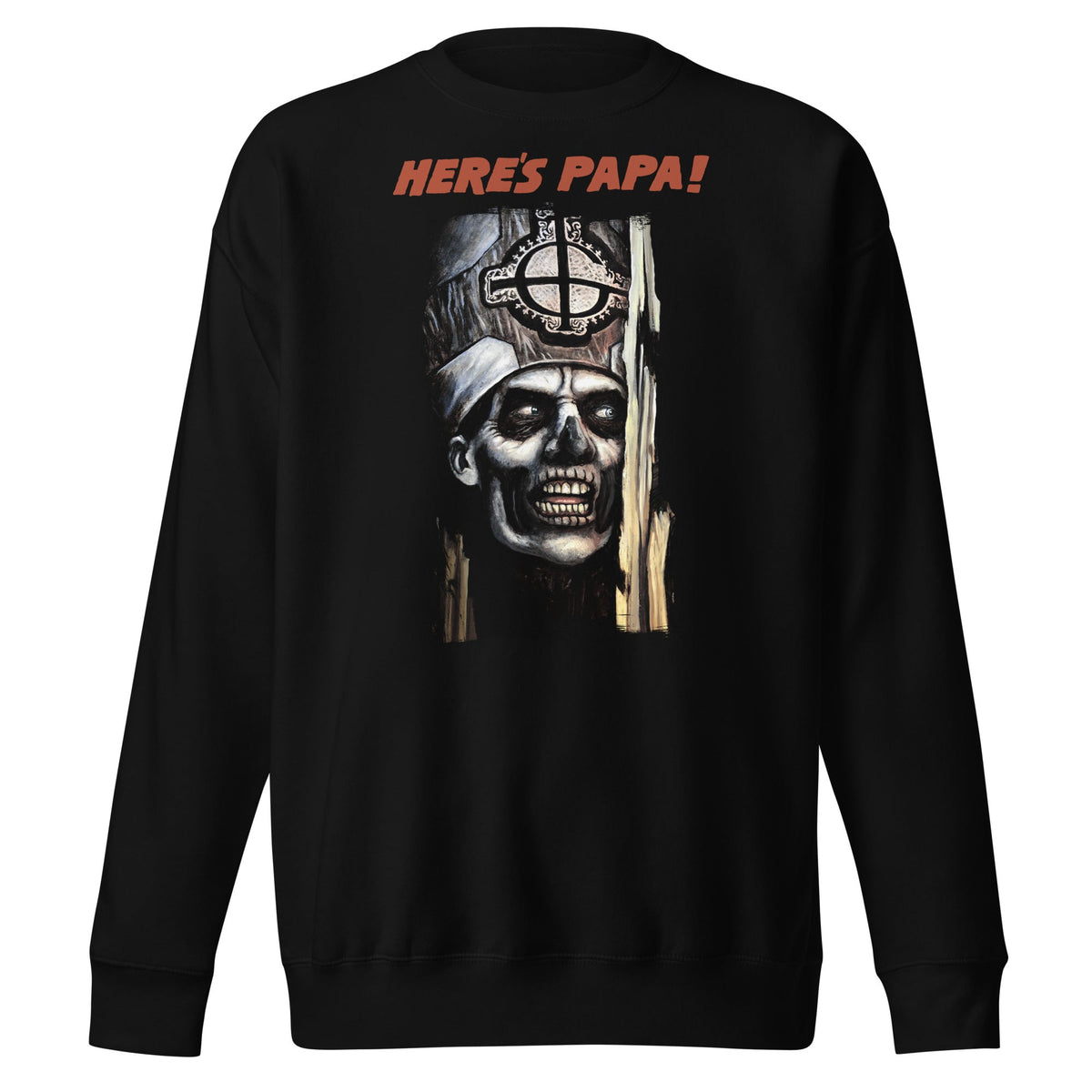 MerchMoment Ghost - Here's Papa Sweatshirt Black