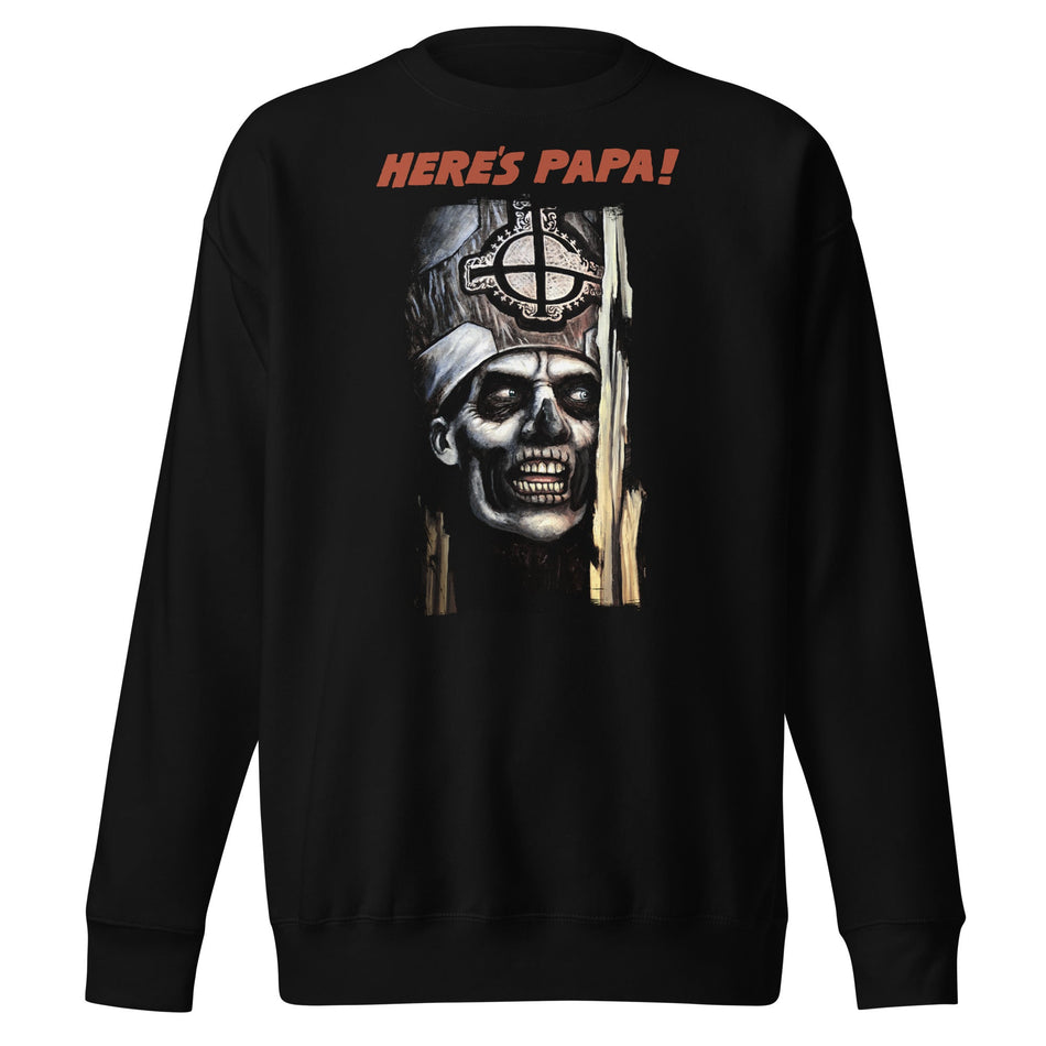 MerchMoment Ghost - Here's Papa Sweatshirt Black