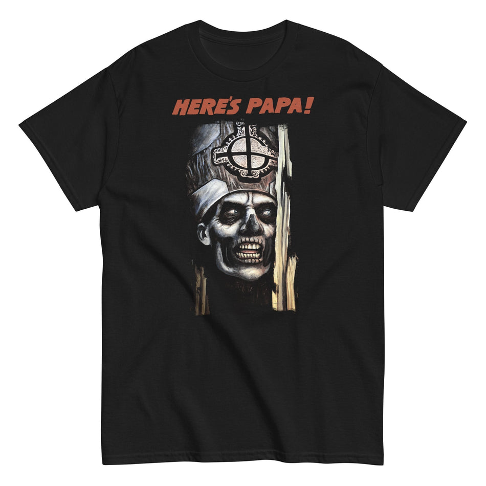 MerchMoment Ghost - Here's Papa T-Shirt Black