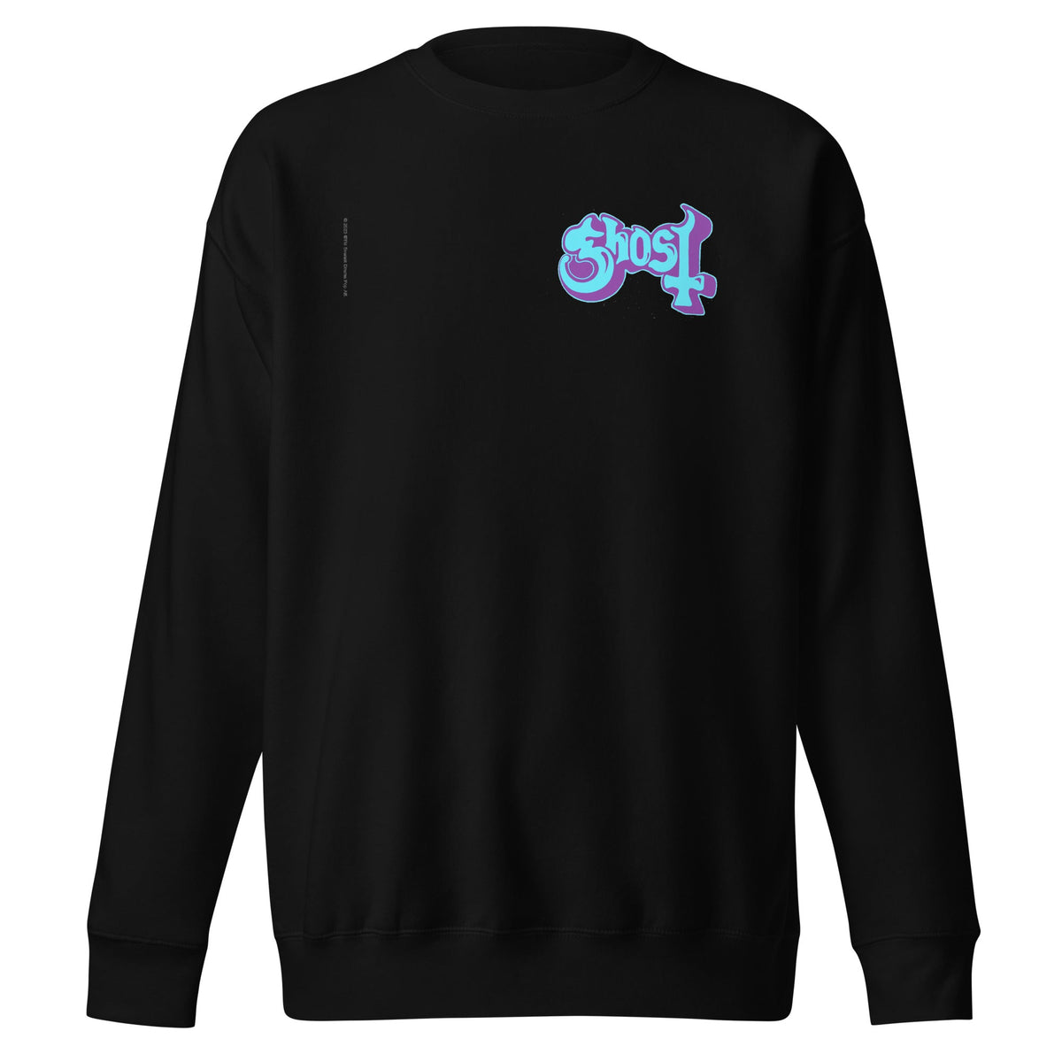 MerchMoment Ghost - Left Chest Logo Sweatshirt Black
