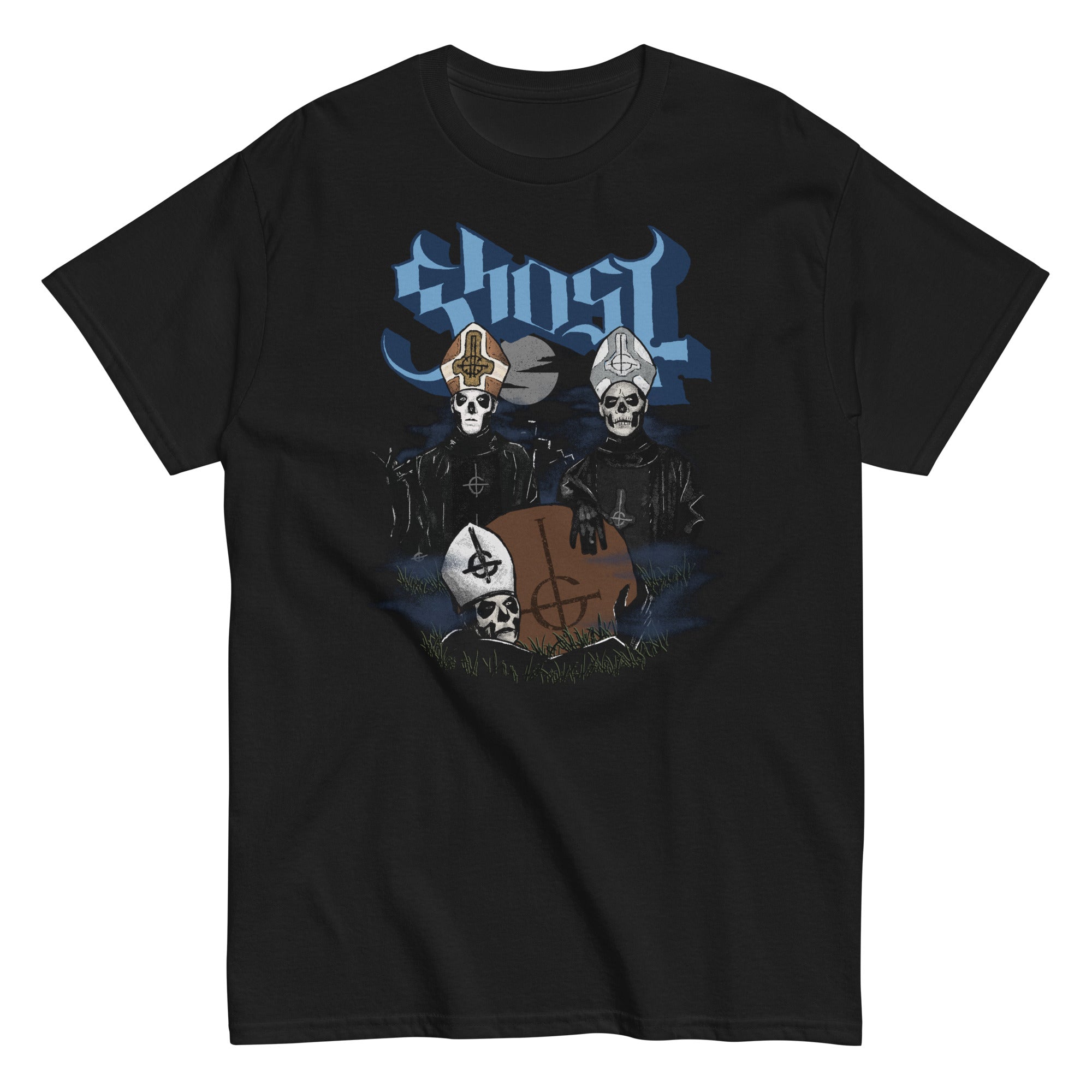 MerchMoment Ghost - Midnight T-Shirt Black