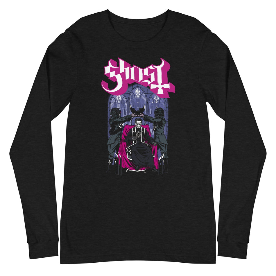 MerchMoment Ghost - Pray for Us Long Sleeve T-Shirt Black