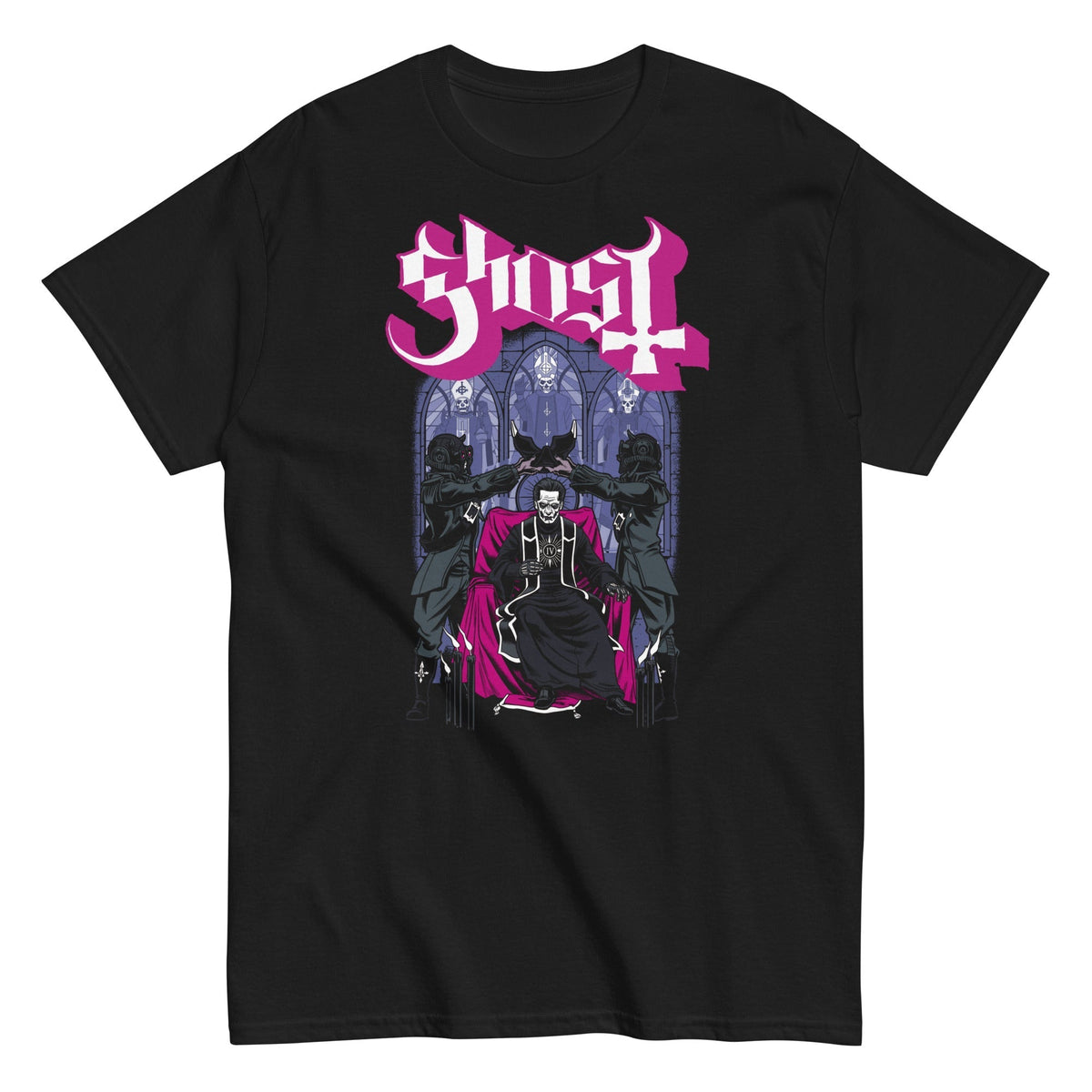 MerchMoment Ghost - Pray for Us T-Shirt Black