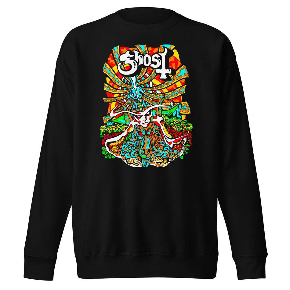 MerchMoment Ghost - Psychedelic Sweatshirt Black