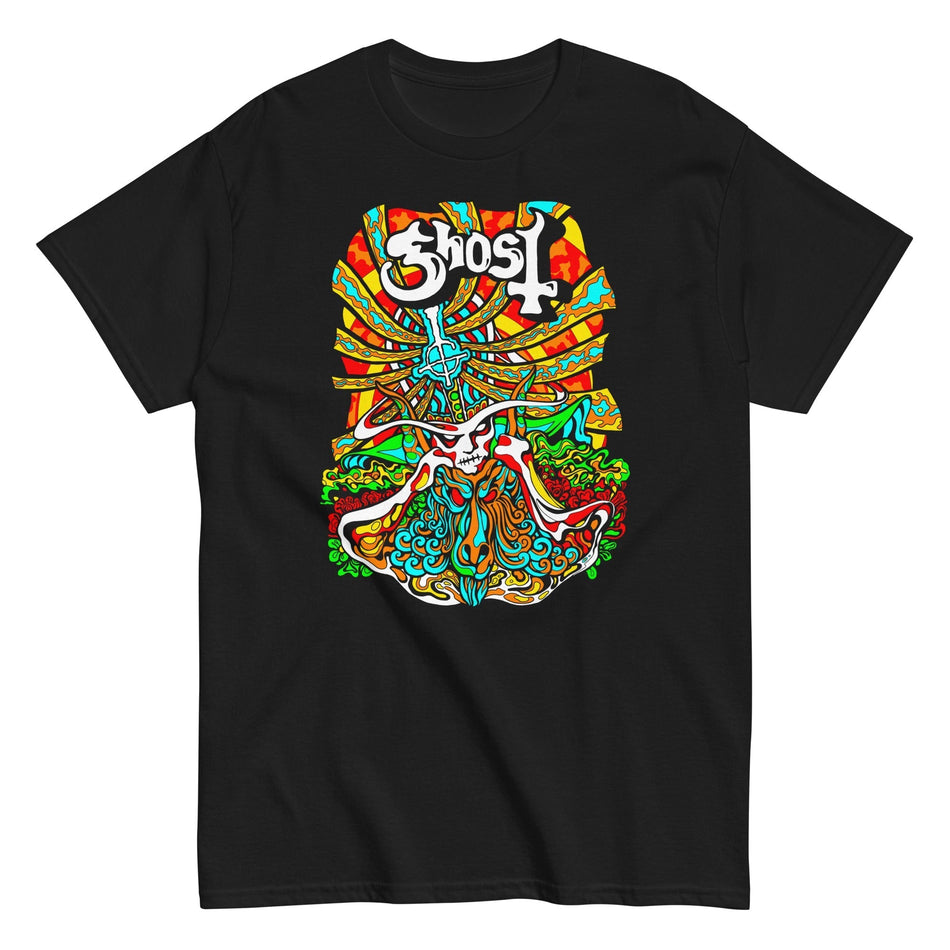 MerchMoment Ghost - Psychedelic T-Shirt Black