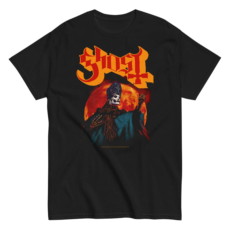 MerchMoment Ghost - Red Moon T-Shirt Black