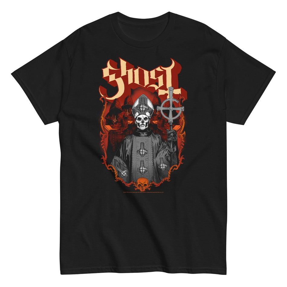 MerchMoment Ghost - Skull and Robes T-Shirt Black